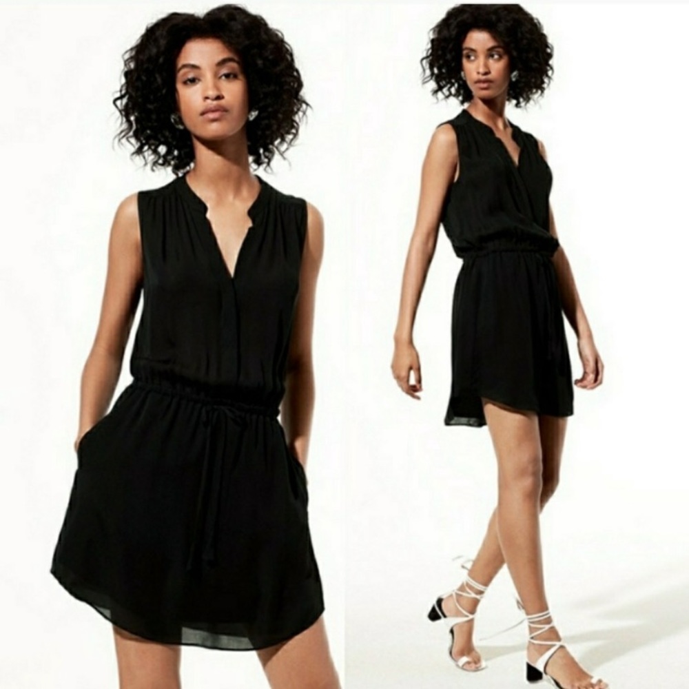 LAST CHANCE - Artizia Babaton Benedict Black Silk Dress
